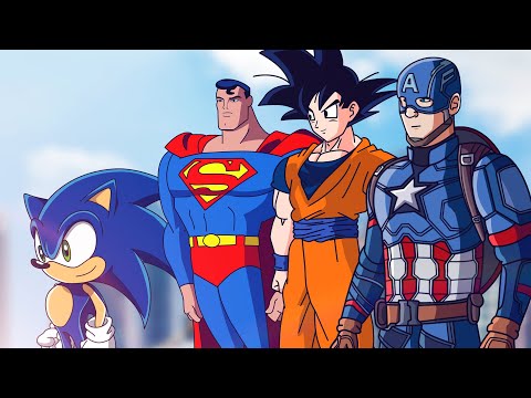 HEROES VS CORONAVIRUS (OPTIMUS, GOKU, DEADPOOL, SUPERMAN, BATMAN, SONIC,  SPIDERMAN ETC)